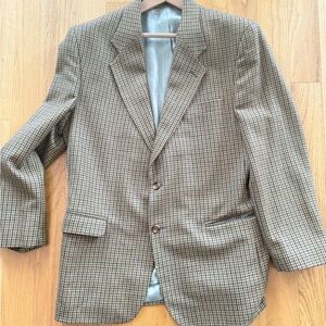 Vintage Men’s Houndstooth Blazer – Classic 2-Button